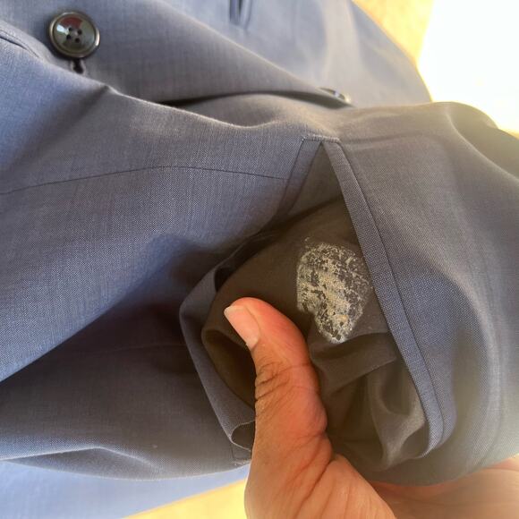 Perry Ellis Portfolio Blazer Wool Blend 36R Slim Fit Sports Jacket 2 Button - Picture 8 of 8